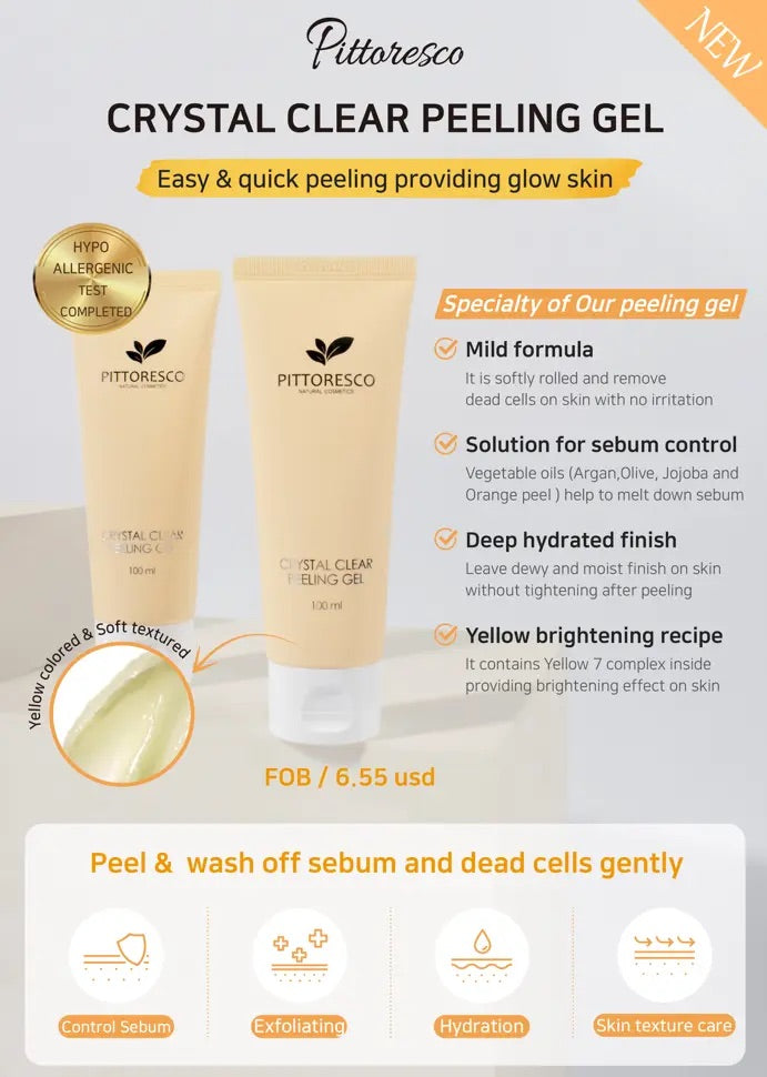 DR HEDISON Veido šveitiklis Crystal Clear Peeling Gel, 100ml