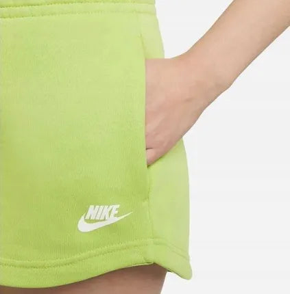 NIKE FLOWER ESSENTIAL FLEECE DZ3511-332 LIME ŠORTAI