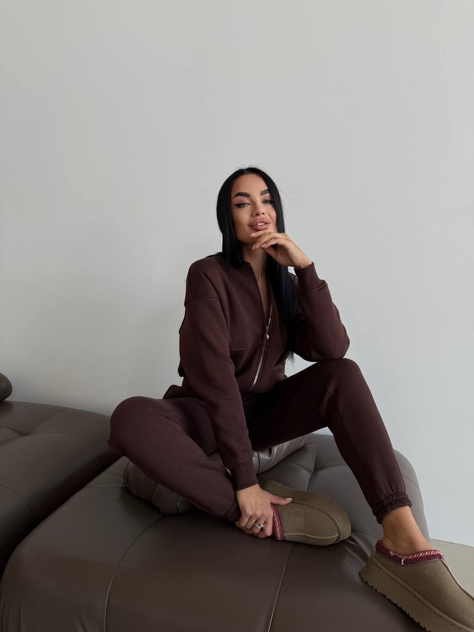 BOMBER SET 766 BROWN KOMPLEKTAS