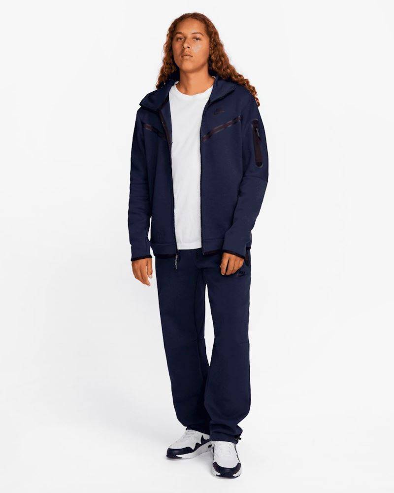 NIKE SPORTSWEAR TECH FLEECE STRAIGHT NIGHT BLUE DQ4312-410 KELNĖS
