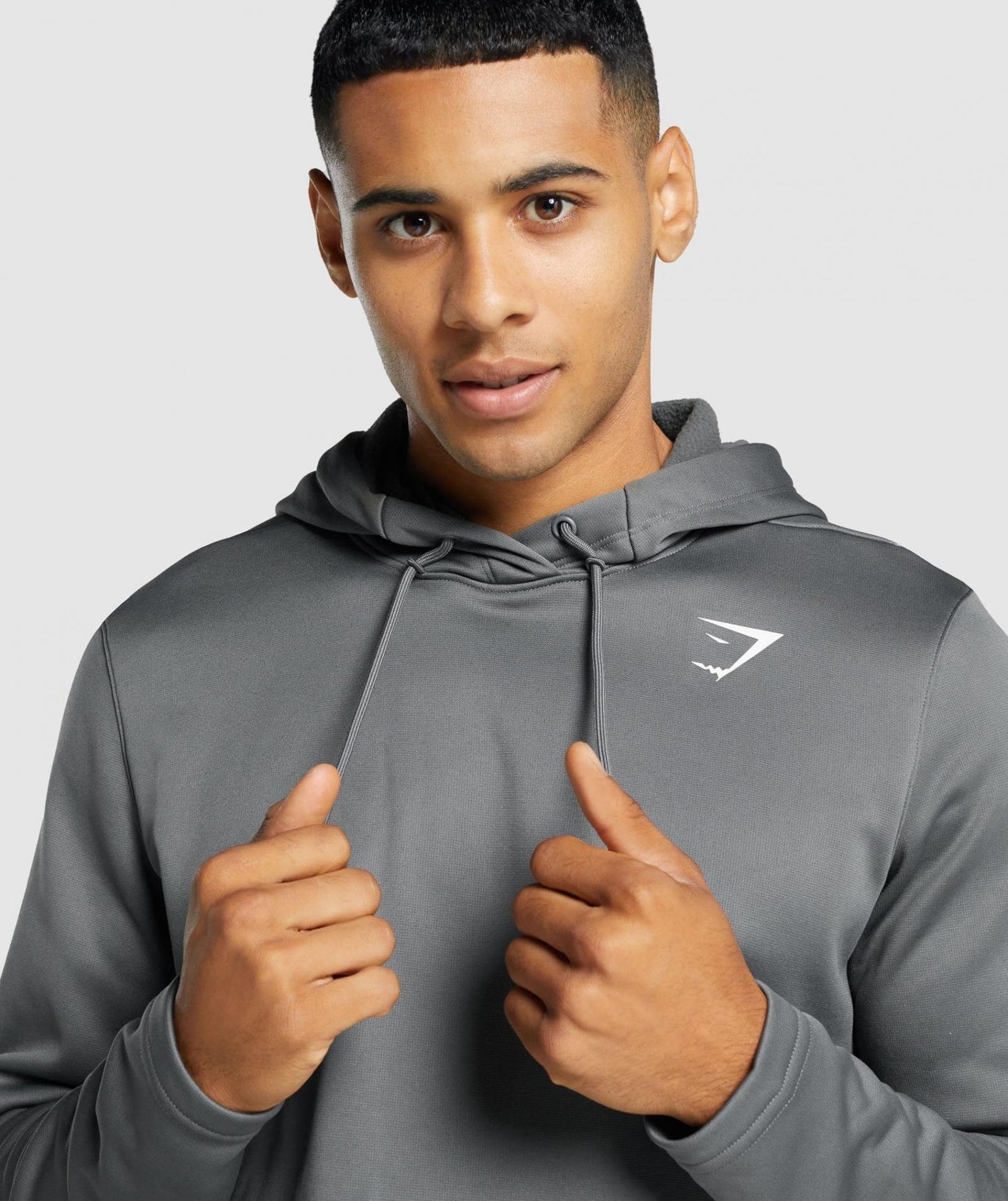 GYMSHARK ARRIVAL HOODIE DARK GREY DŽEMPERIS