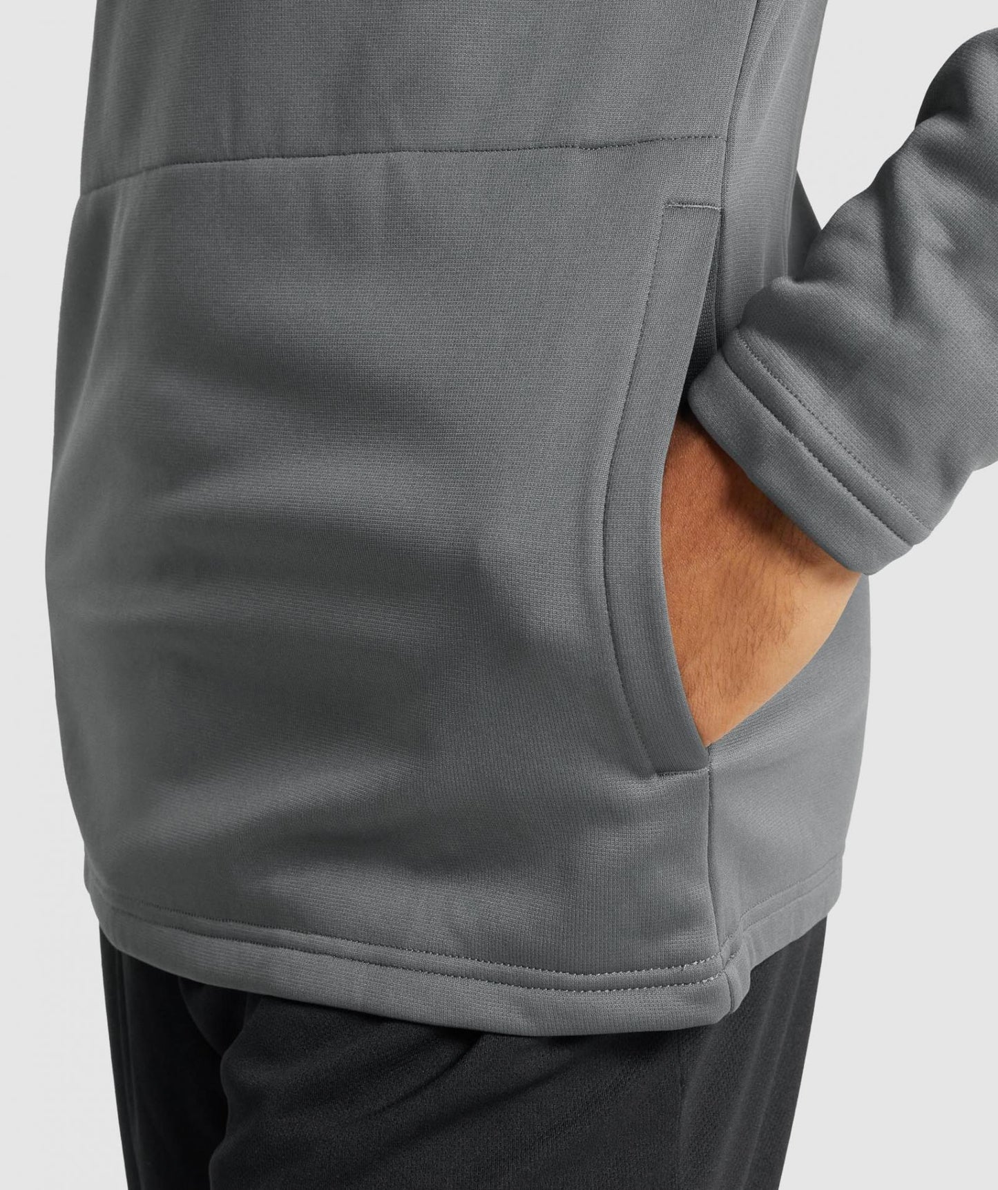 GYMSHARK ARRIVAL HOODIE DARK GREY DŽEMPERIS