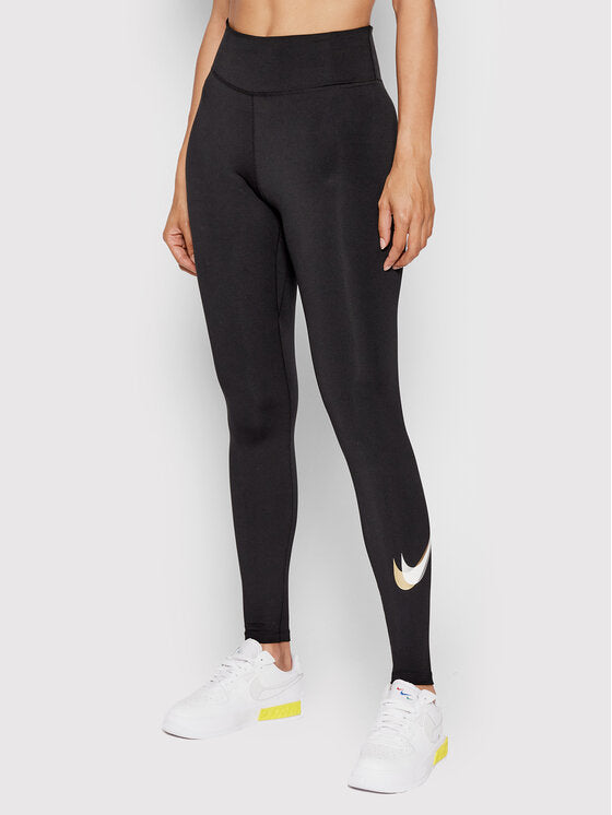 NIKE ONE BLACK/SILVER & GOLD LOGO DO2588-010 TAMPRĖS