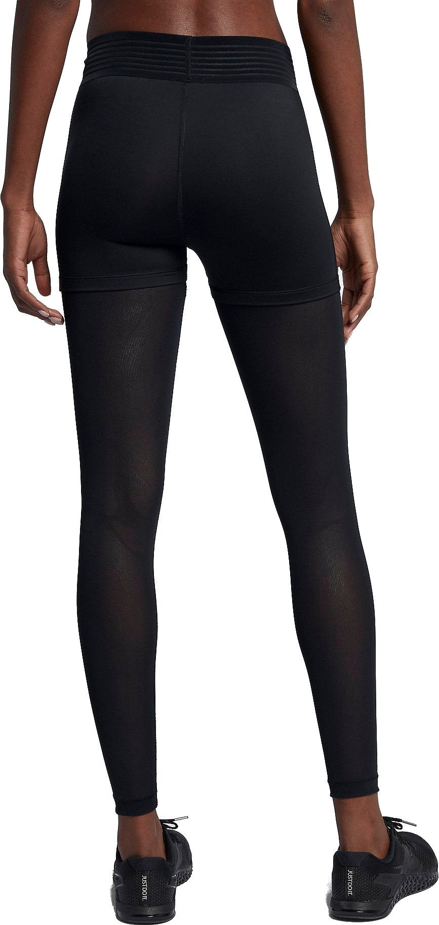 NIKE PRO DELUXE MESH BLACK 932153-010 TAMPRĖS