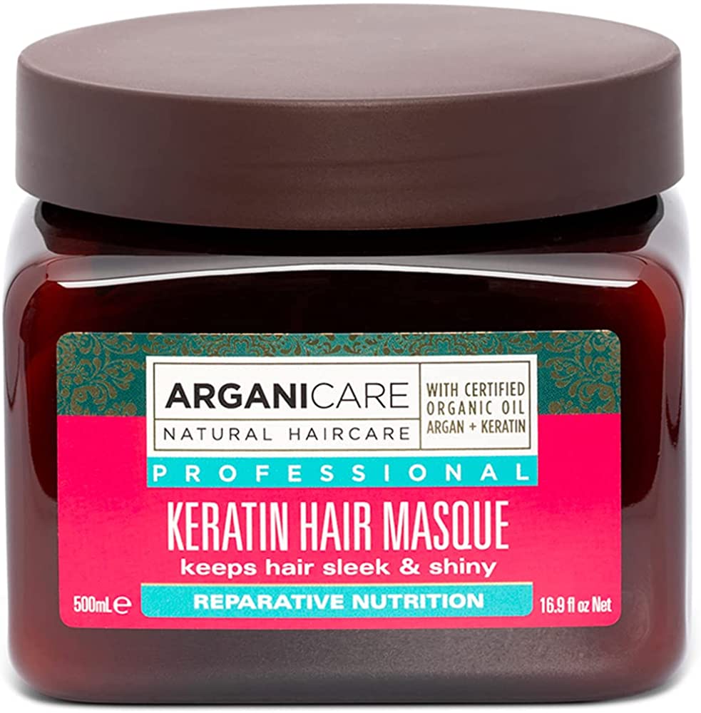 ARGANICARE Keratin - Profesionali plaukų kaukė su keratinu 500ml.