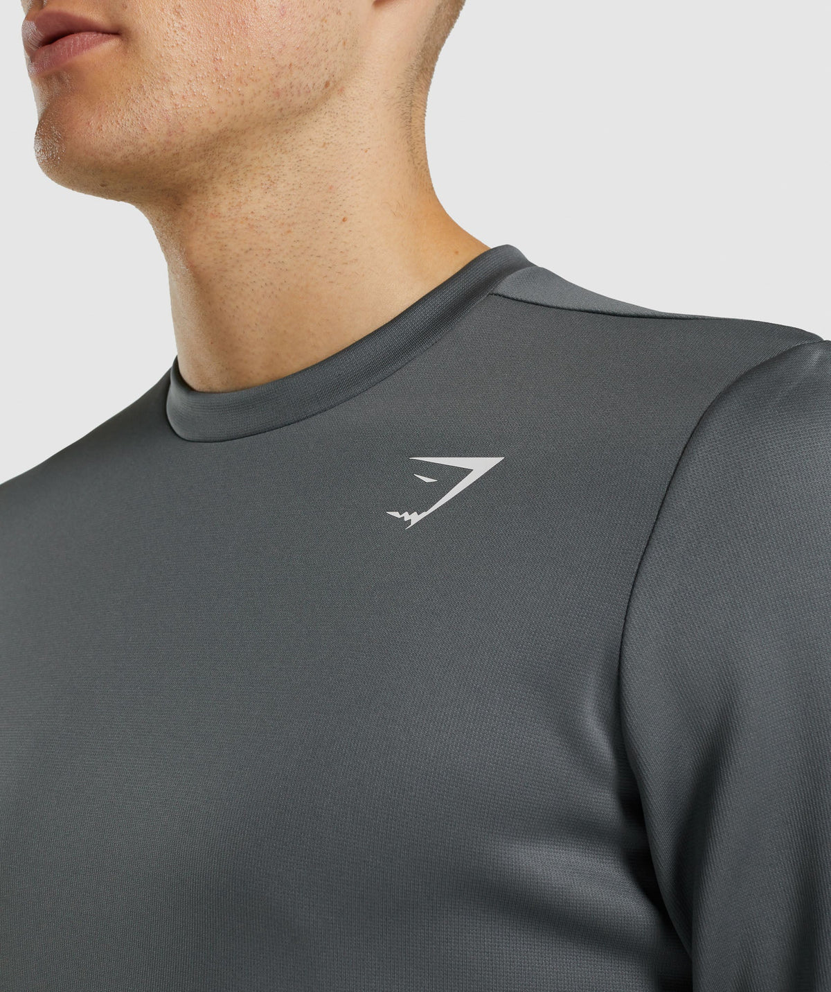 GYMSHARK ARRIVAL CREW SWEATSHIRT SMOKEY GREY DŽEMPERIS