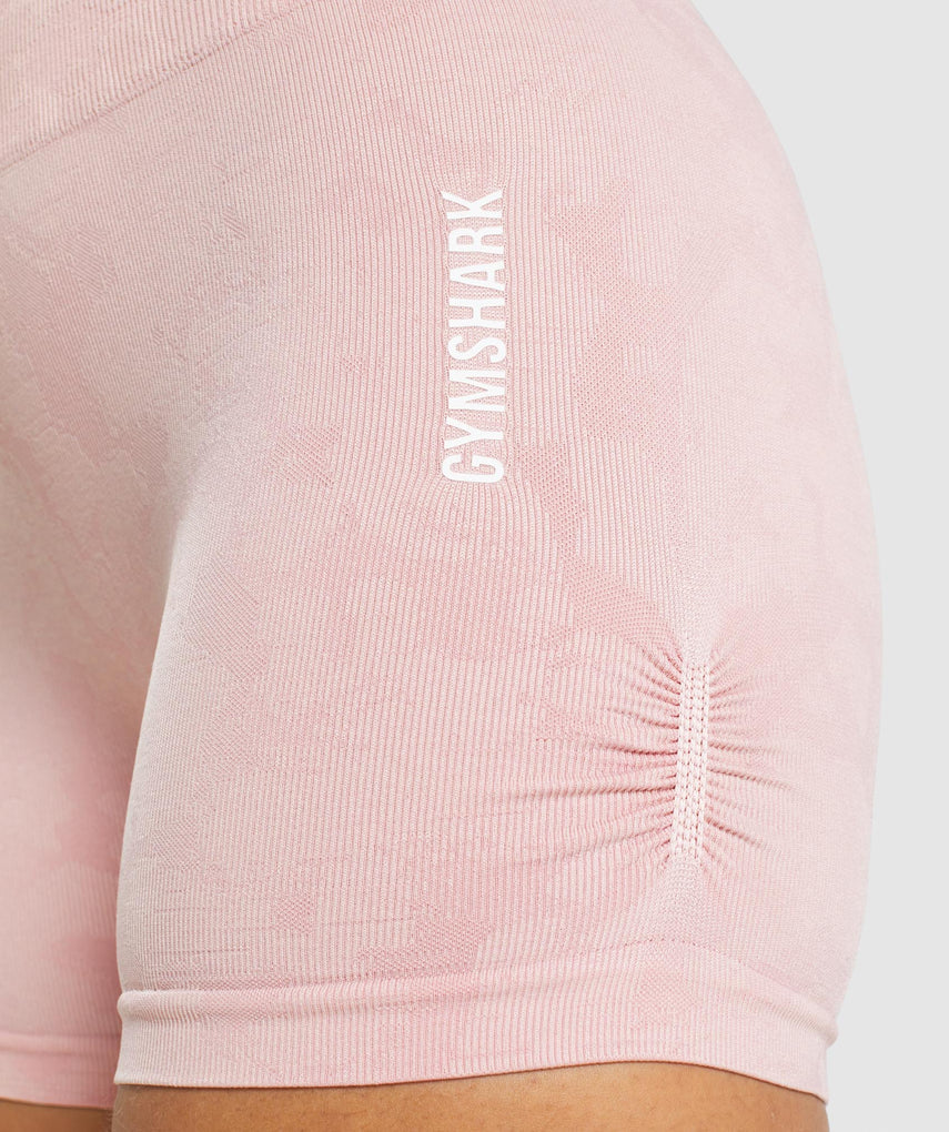 GYMSHARK ADAPT CAMO SEAMLESS BABY PINK ŠORTAI
