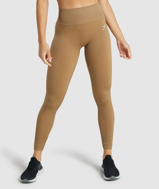 GYMSHARK ADAPT FLECK SEAMLESS COFFEE BROWN TAMPRĖS