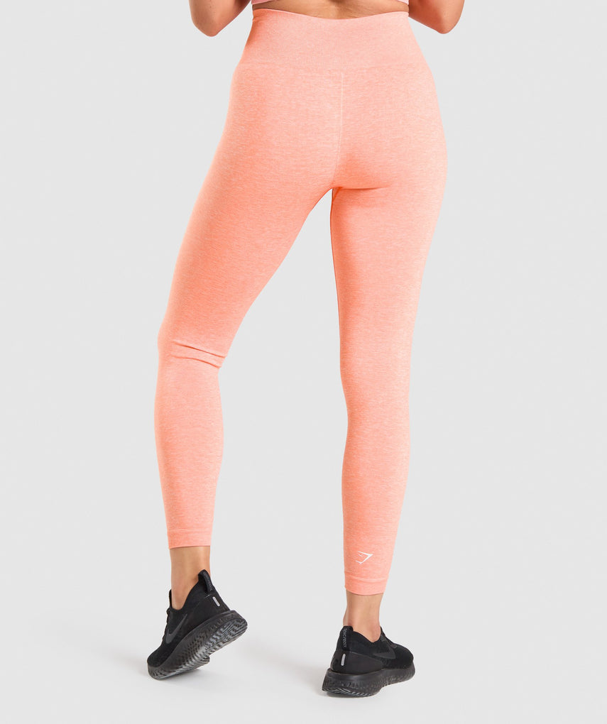 GYMSHARK ADAPT MARL SEAMLESS PEACH PINK TAMPRĖS