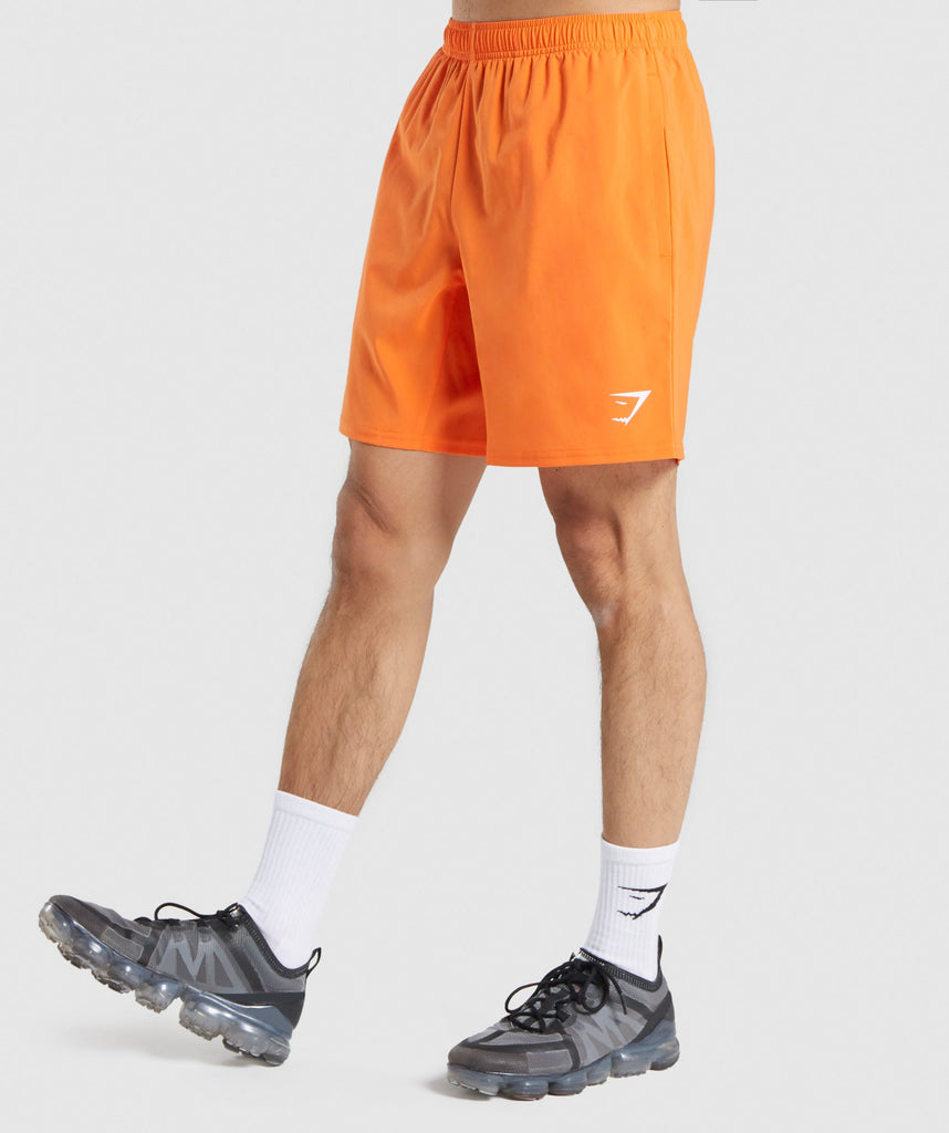 GYMSHARK ARRIVAL ORANGE ŠORTAI