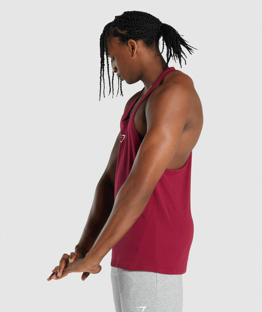 GYMSHARK CRITICAL 2.0 STRINGER CHERRY RED SPORTINĖ PALAIDINĖ