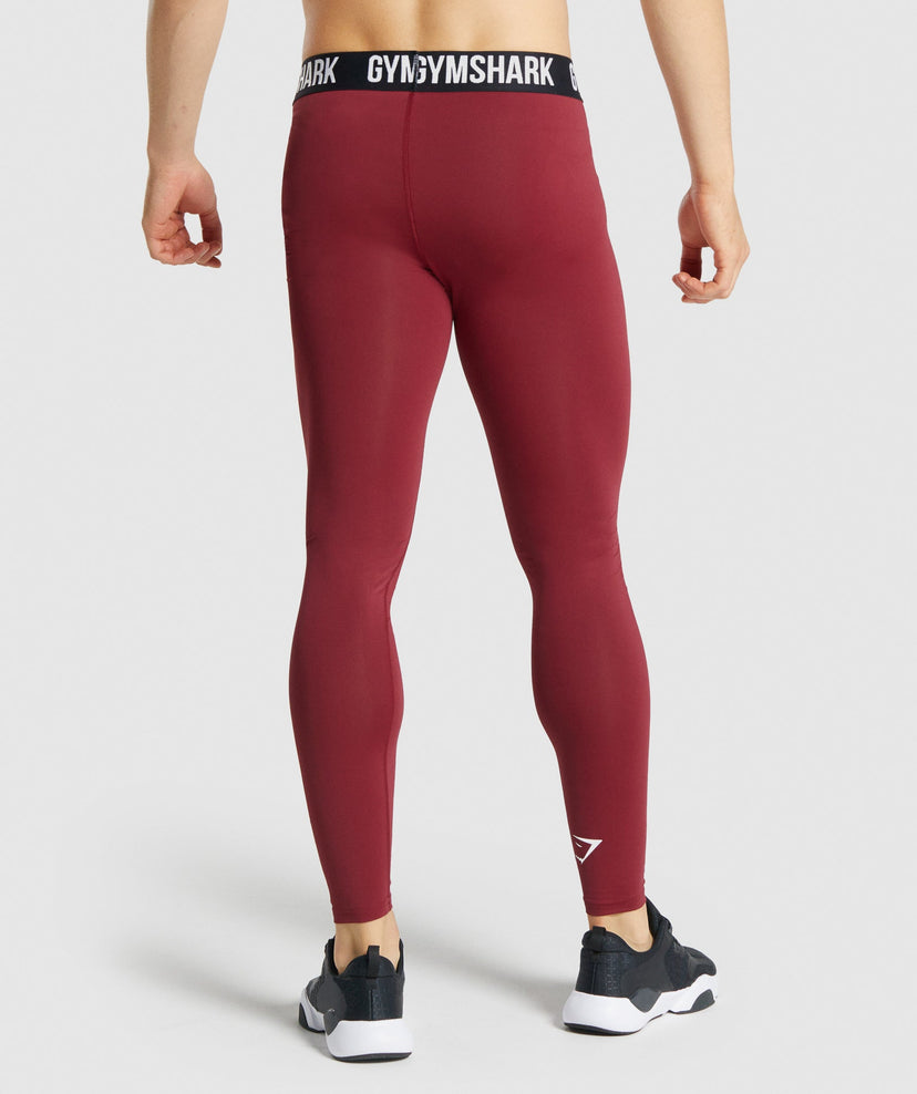 GYMSHARK ELEMENT BASELAYER CHERRY RED TAMPRĖS