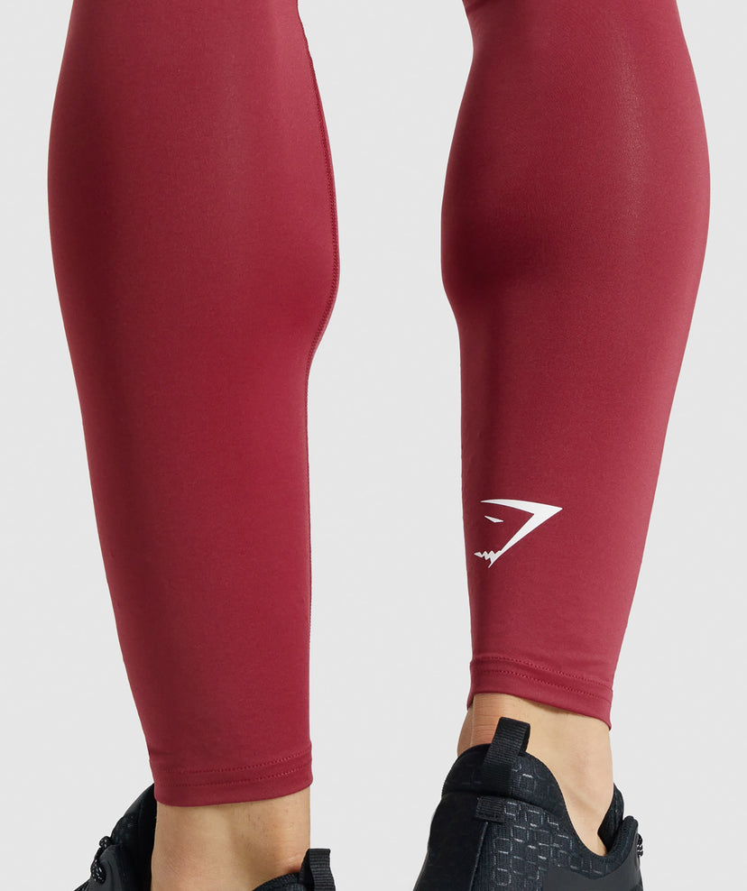 GYMSHARK ELEMENT BASELAYER CHERRY RED TAMPRĖS