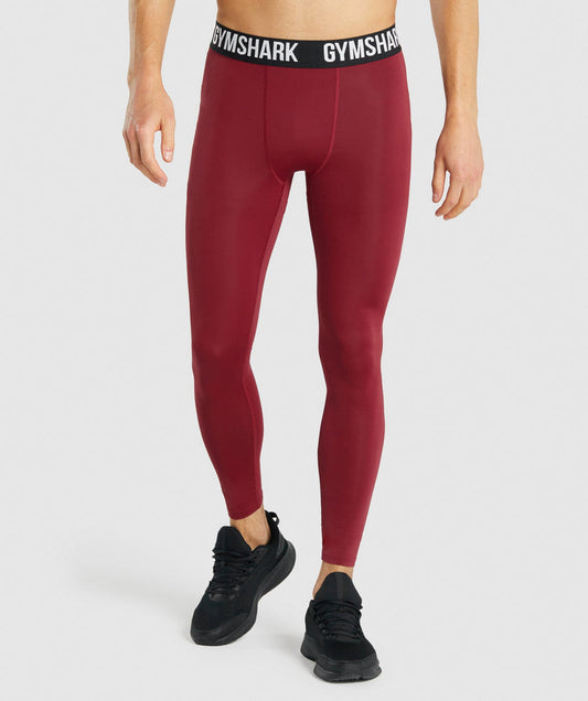 GYMSHARK ELEMENT BASELAYER CHERRY RED TAMPRĖS