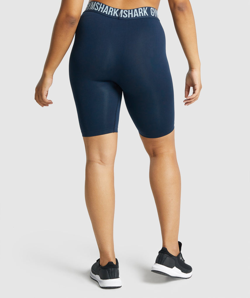 GYMSHARK FIT SEAMLESS CYCLING NAVY/BLUE ŠORTAI