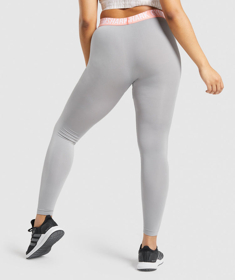 GYMSHARK FIT SEAMLESS GREY/PEACH TAMPRĖS