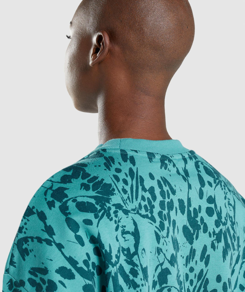 GYMSHARK ANIMAL GRAPHIC BLUE DŽEMPERIS