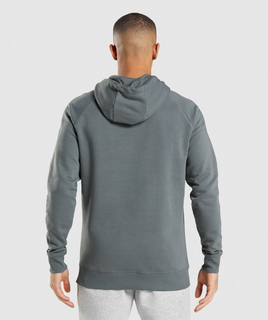 GYMSHARK GSLC HOODIE DARK GREY DŽEMPERIS