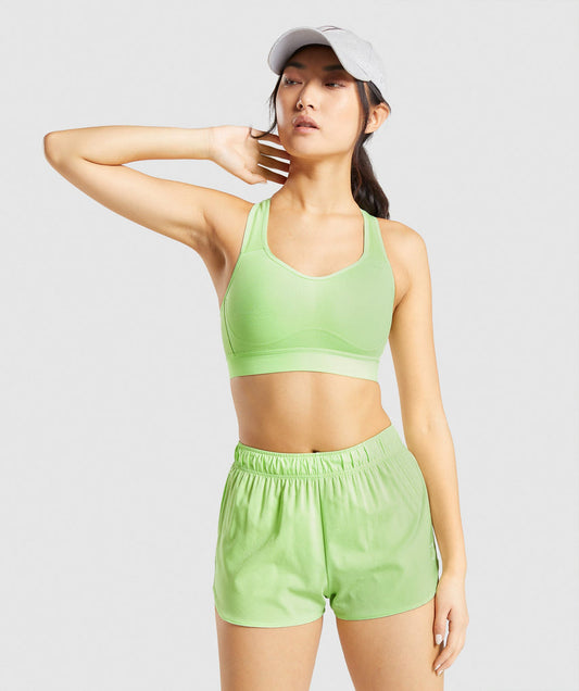 GYMSHARK LIGHTWEIGHT HIGH SUPPORT LIME LIEMENĖLĖ