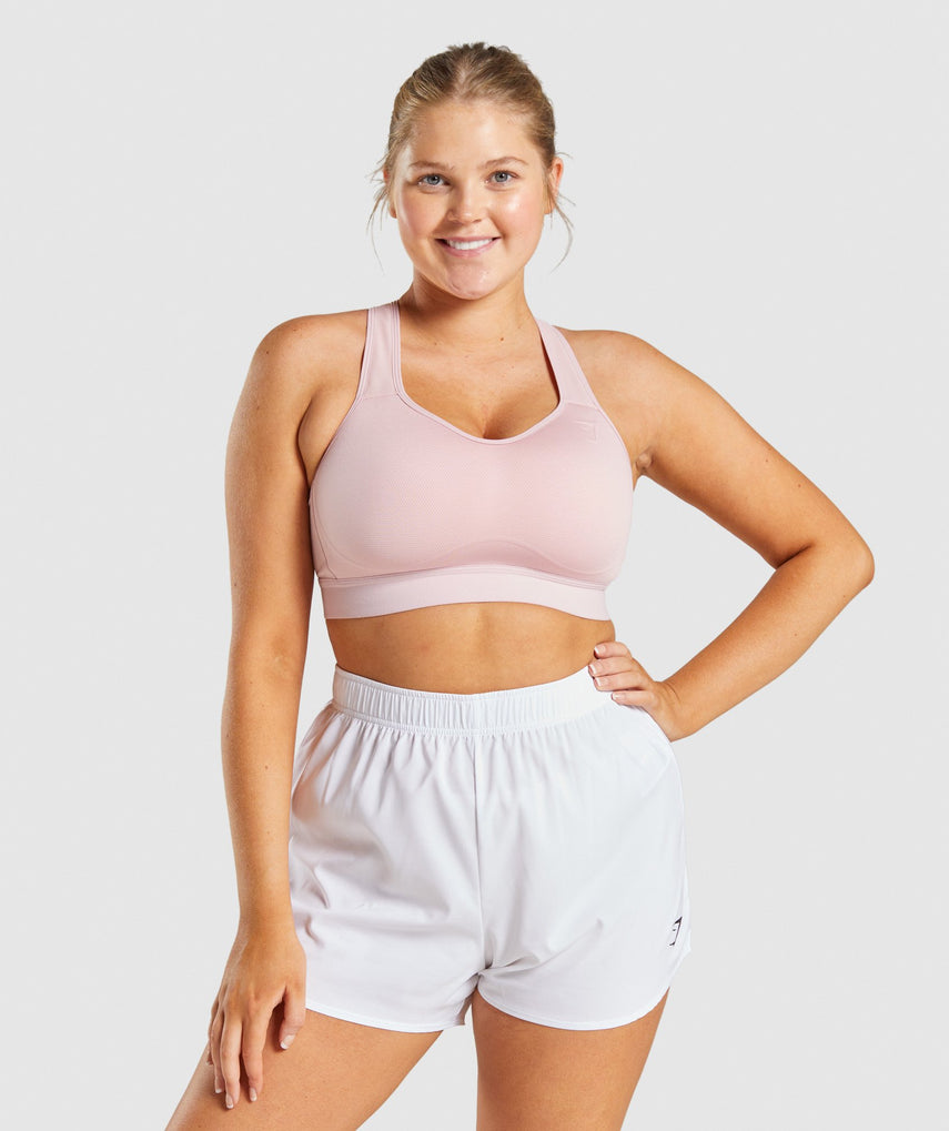 GYMSHARK LIGHTWEIGHT HIGH SUPPORT BABY PINK LIEMENĖLĖ