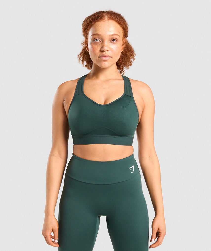 GYMSHARK LIGHTWEIGHT HIGH SUPPORT DARK GREEN LIEMENĖLĖ