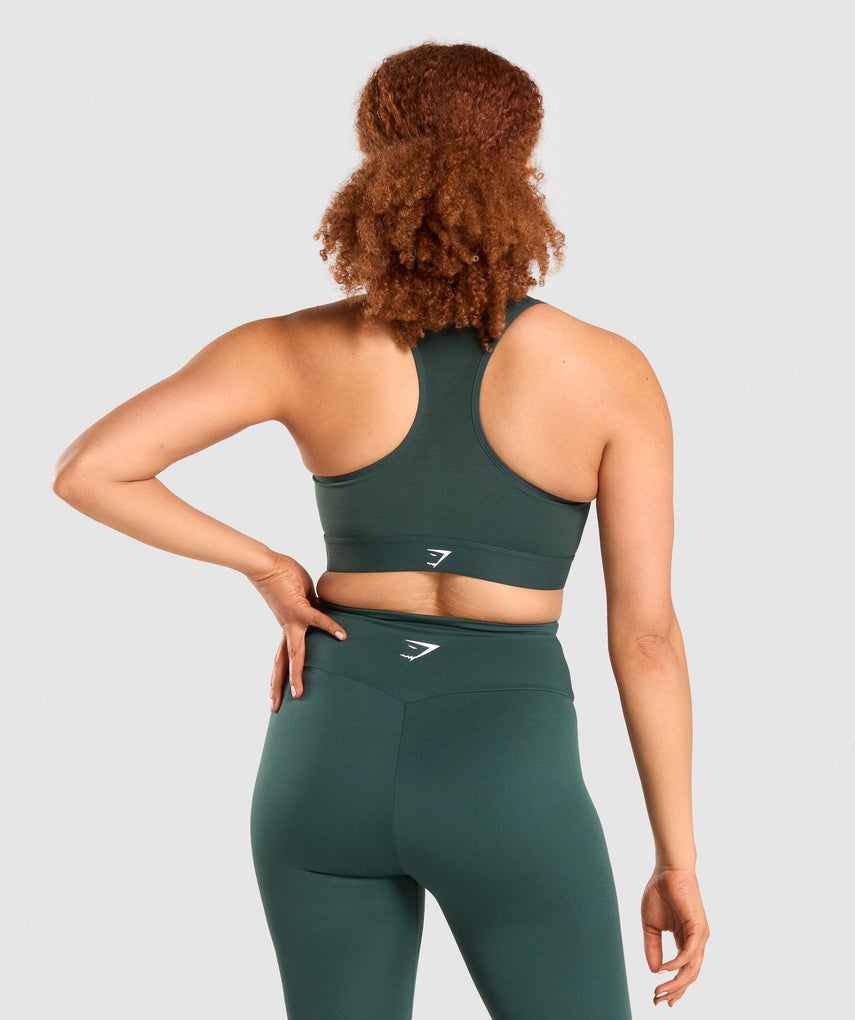 GYMSHARK LIGHTWEIGHT HIGH SUPPORT DARK GREEN LIEMENĖLĖ