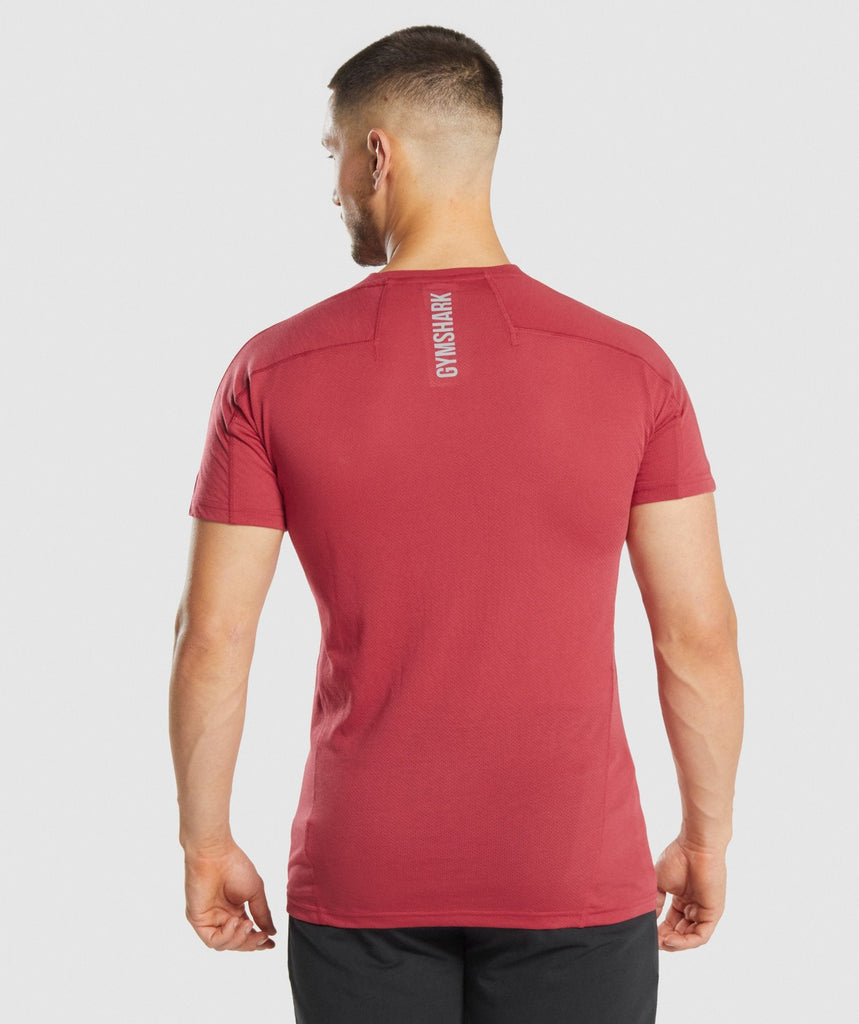GYMSHARK HYPER POWER SS RED SPORTINĖ PALAIDINĖ