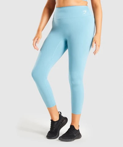 GYMSHARK TRAINING 7/8 SKY BLUE LEGGINGS TAMPRĖS