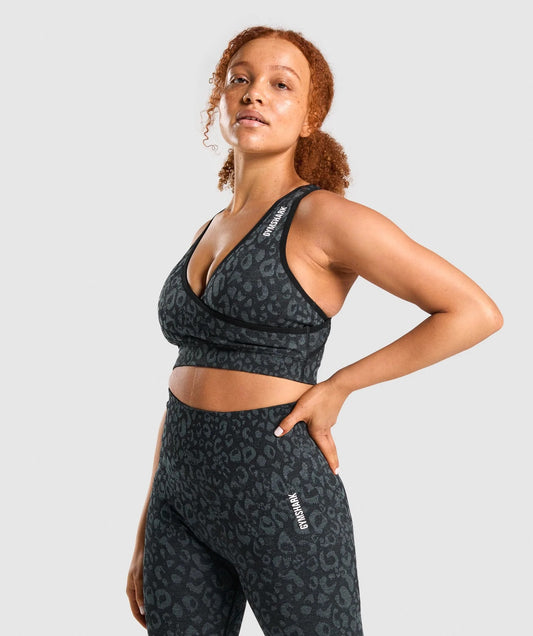 GYMSHARK ADAPT ANIMAL SEAMLESS BLACK LIEMENĖLĖ
