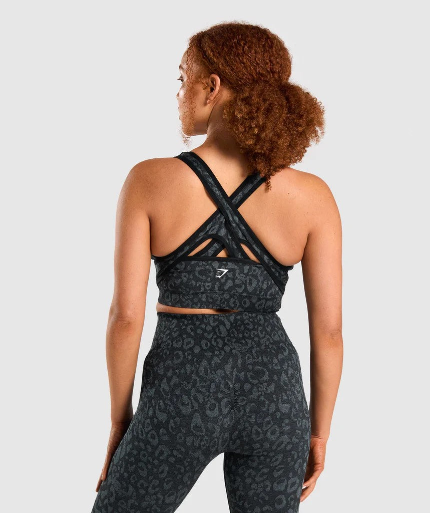 GYMSHARK ADAPT ANIMAL SEAMLESS BLACK LIEMENĖLĖ