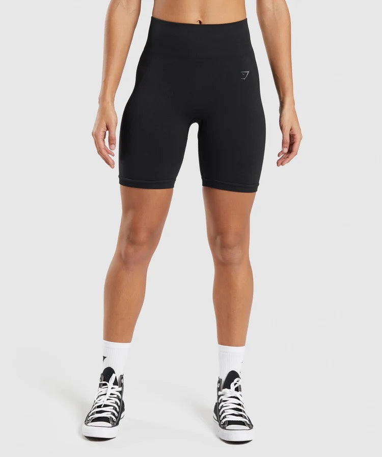 GYMSHARK FLEX CYCLING BLACK ŠORTAI