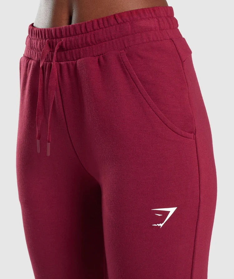 GYMSHARK PIPPA TRAINING JOGGERS BURGUNDY KELNĖS