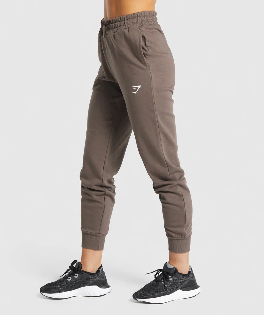 GYMSHARK TRAINING JOGGERS BROWN KELNĖS