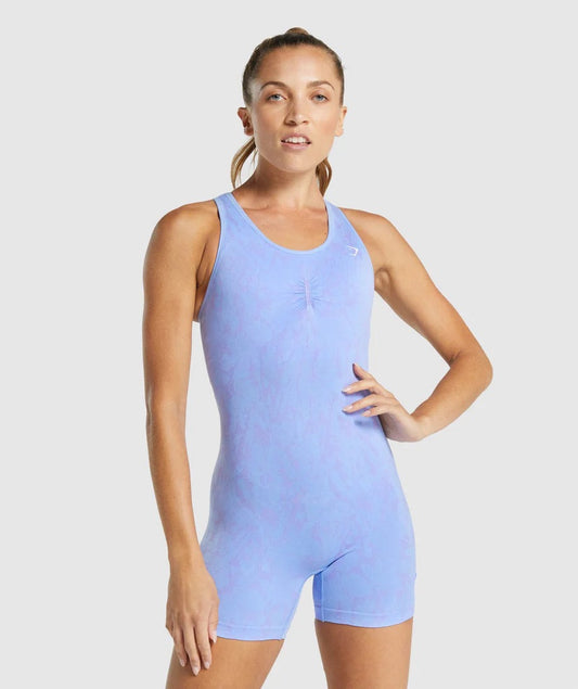 ADAPT ANIMAL SEAMLESS ALL IN ONE BUTTERFLY LIGHT BLUE KOMBINEZONAS