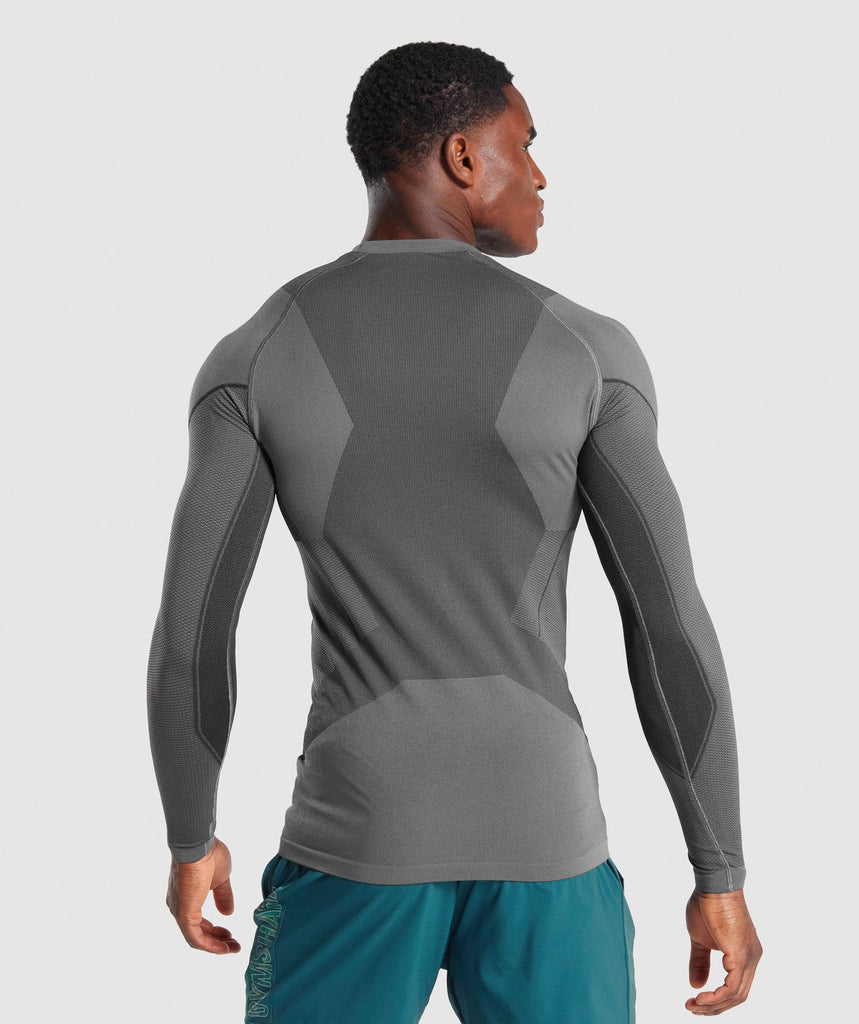 GYMSHARK FREE FORCE SEAMLESS GREY SPORTINĖ PALAIDINĖ