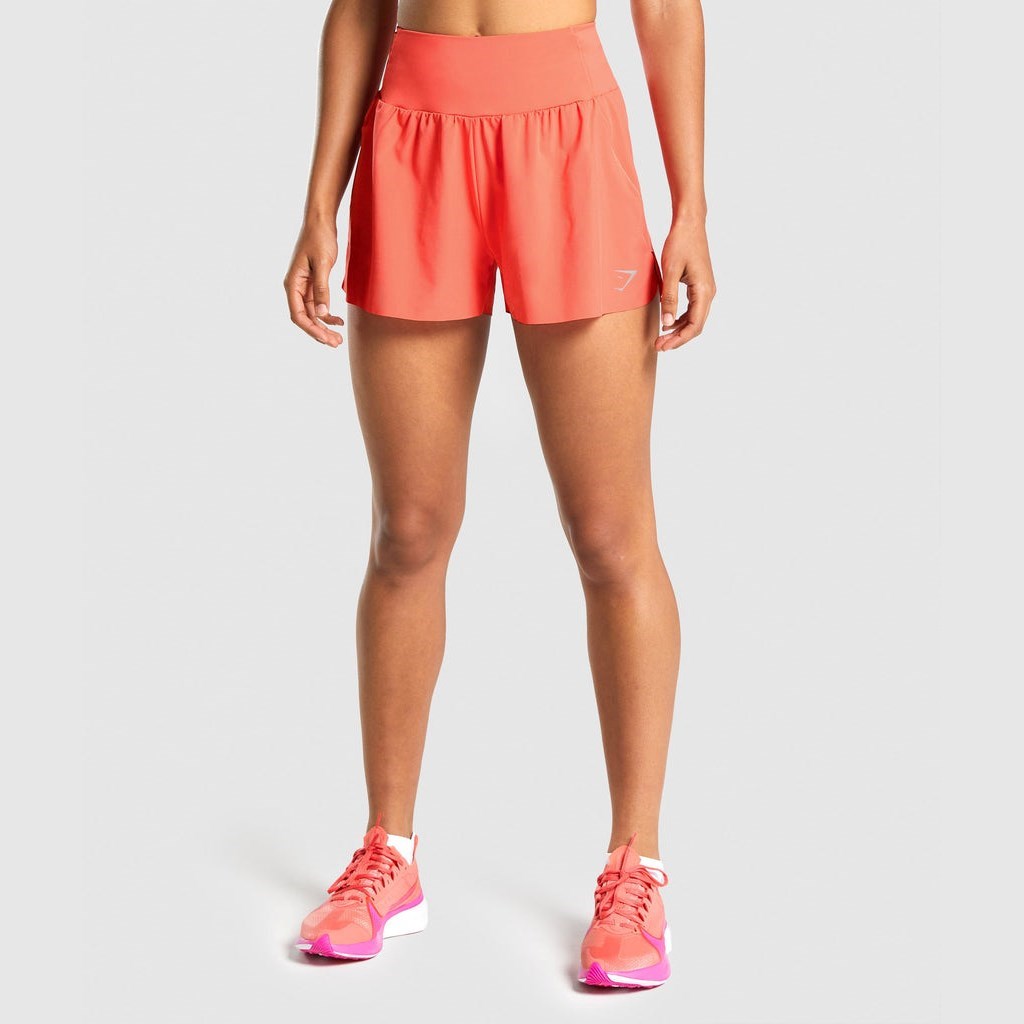 GYMSHARK SPEED CORAL PINK ŠORTAI