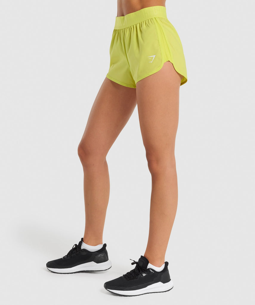 GYMSHARK TRAINING LOOSE FIT NEON YELLOW ŠORTAI
