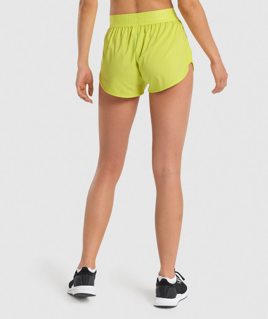 GYMSHARK TRAINING LOOSE FIT NEON YELLOW ŠORTAI
