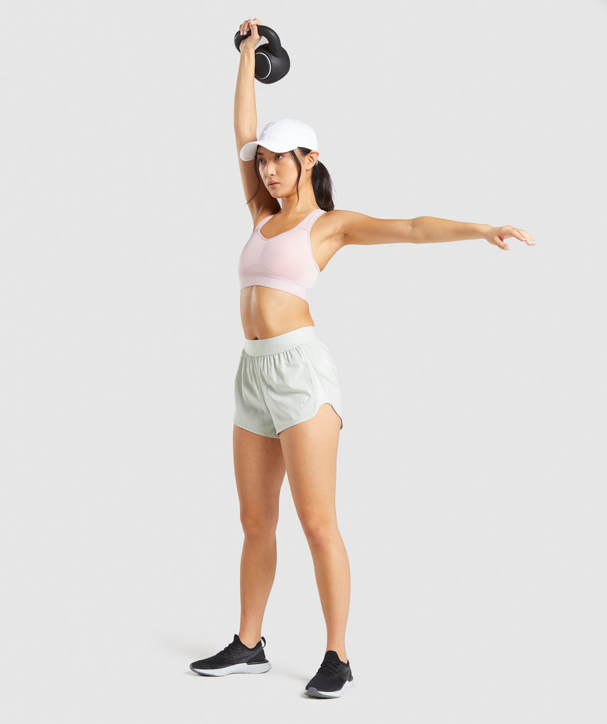 GYMSHARK TRAINING LOOSE FIT LIGHT GREEN ŠORTAI