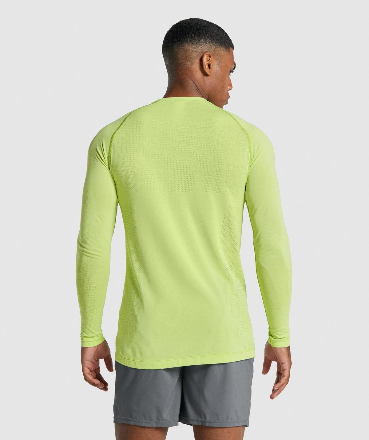 GYMSHARK VITAL LIGHT SEAMLESS LONG SL NEON GREEN SPORTINĖ PALAIDINĖ