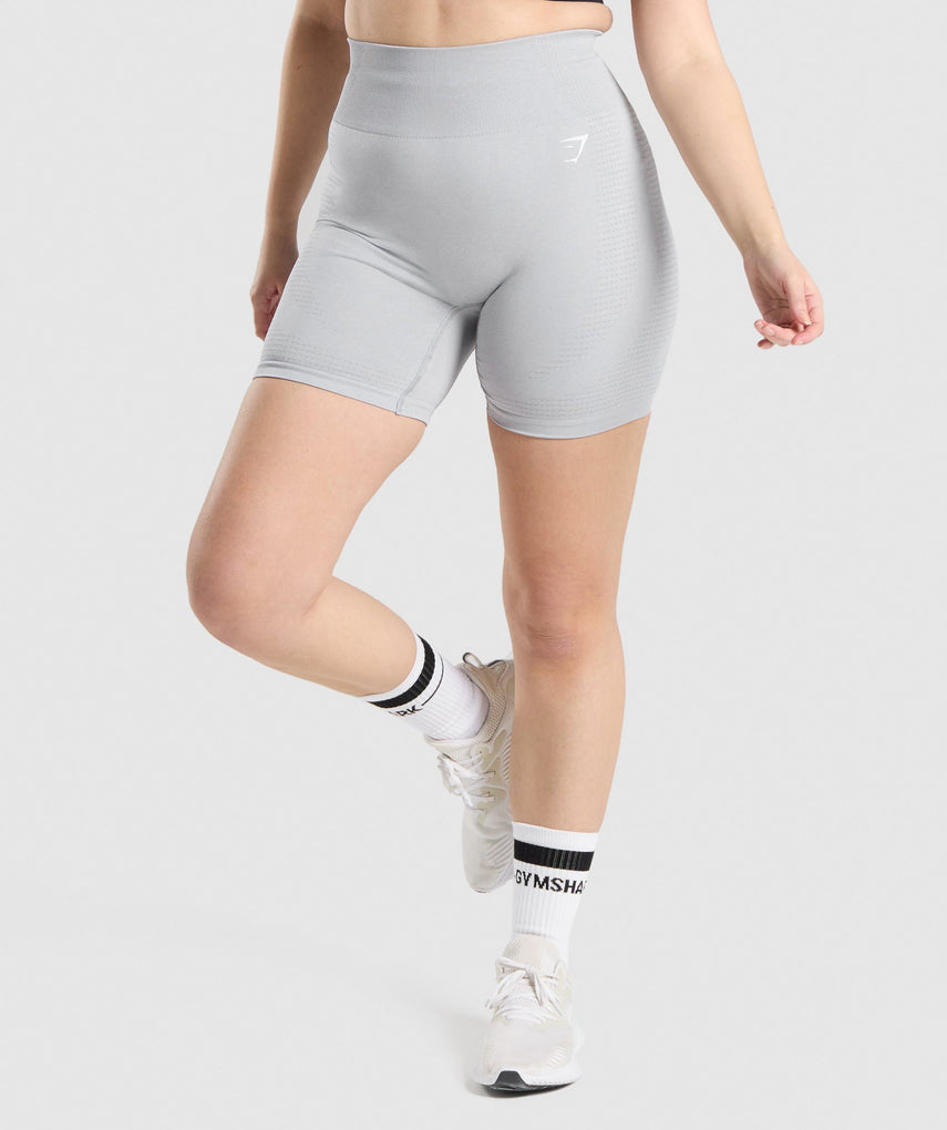 GYMSHARK VITAL SEAMLESS 2.0 LIGHT GREY ŠORTAI