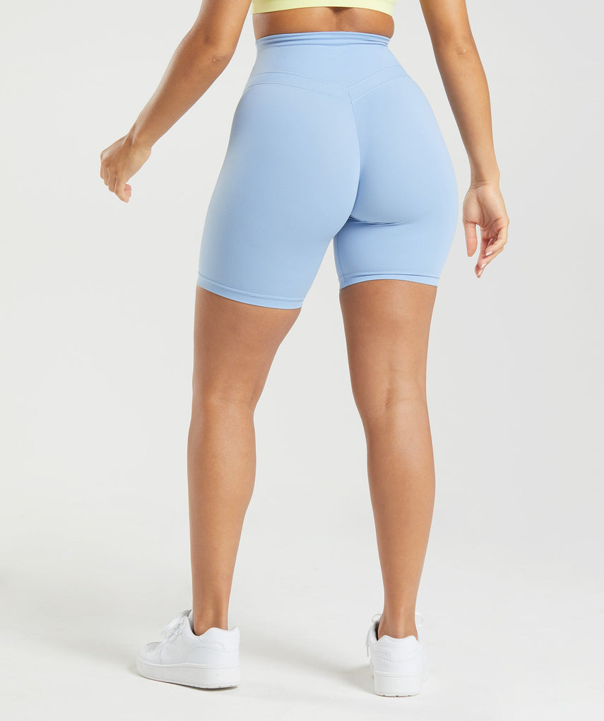 GYMSHARK WHITNEY SIMMONS CYCLING SKY BLUE ŠORTAI