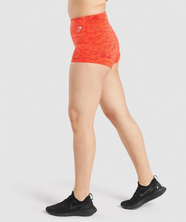 GYMSHARK TRAINING SHORT NEON RED ŠORTAI