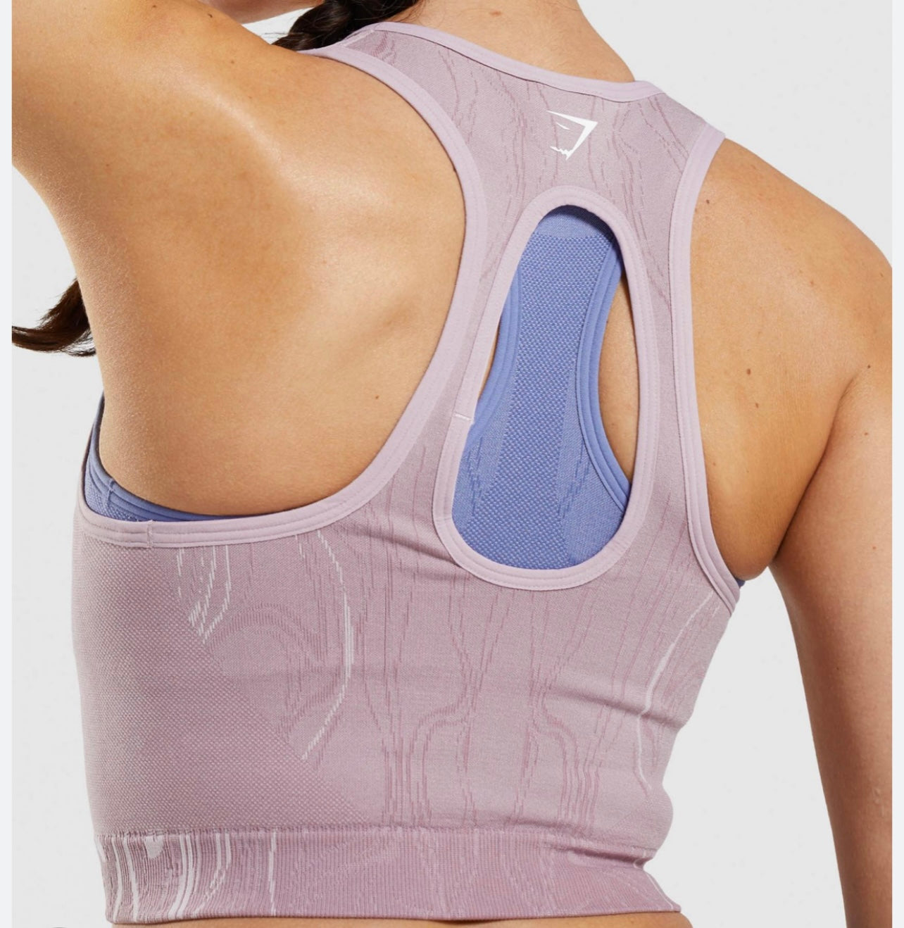 GYMSHARK MERCURY SEAMLESS CROP PINK SPORTINĖ PALAIDINĖ
