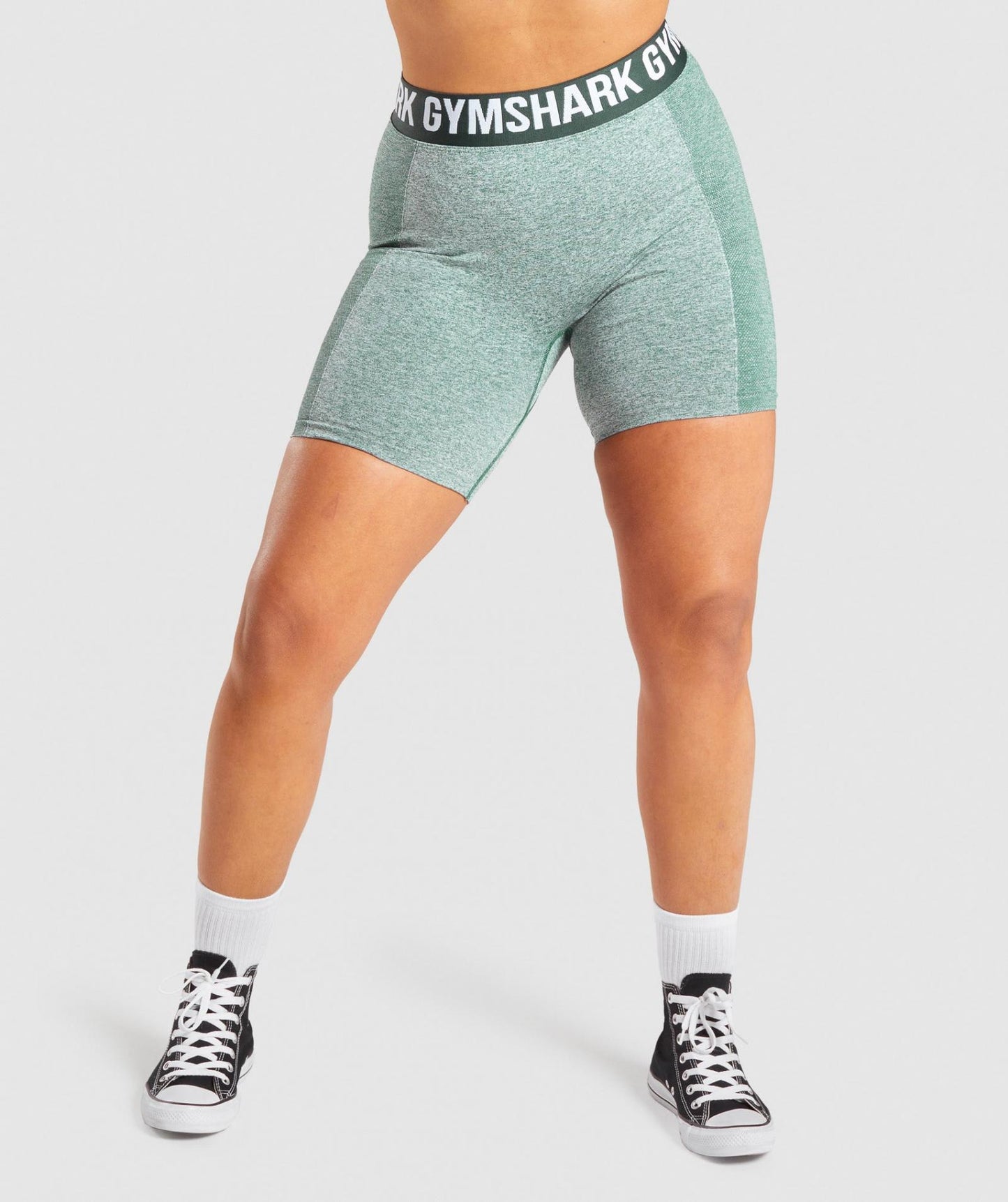 GYMSHARK FLEX DARK GREEN ŠORTAI