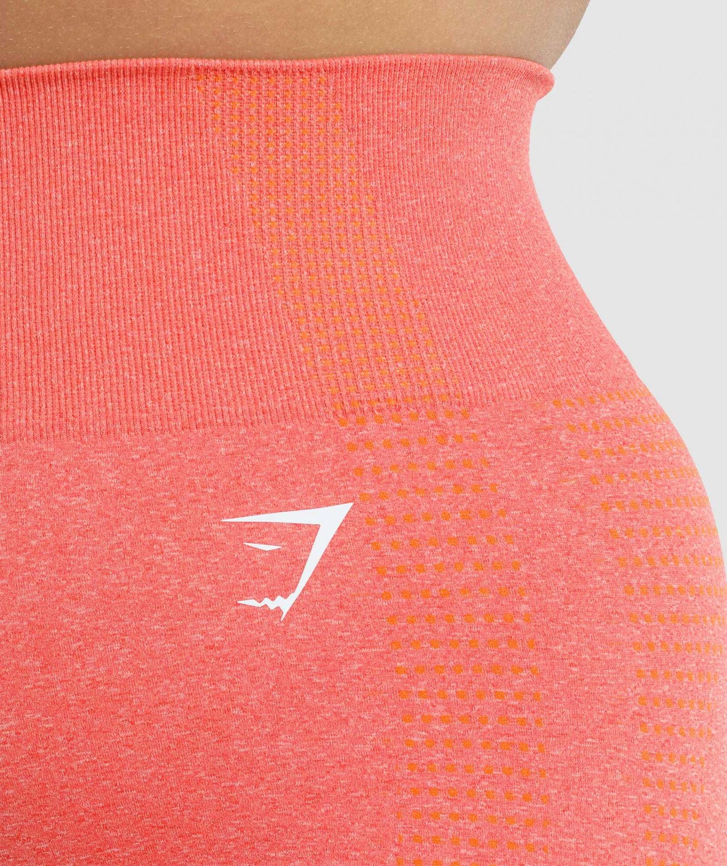 GYMSHARK VITAL SEAMLESS 2.0 CORAL ORANGE ŠORTAI
