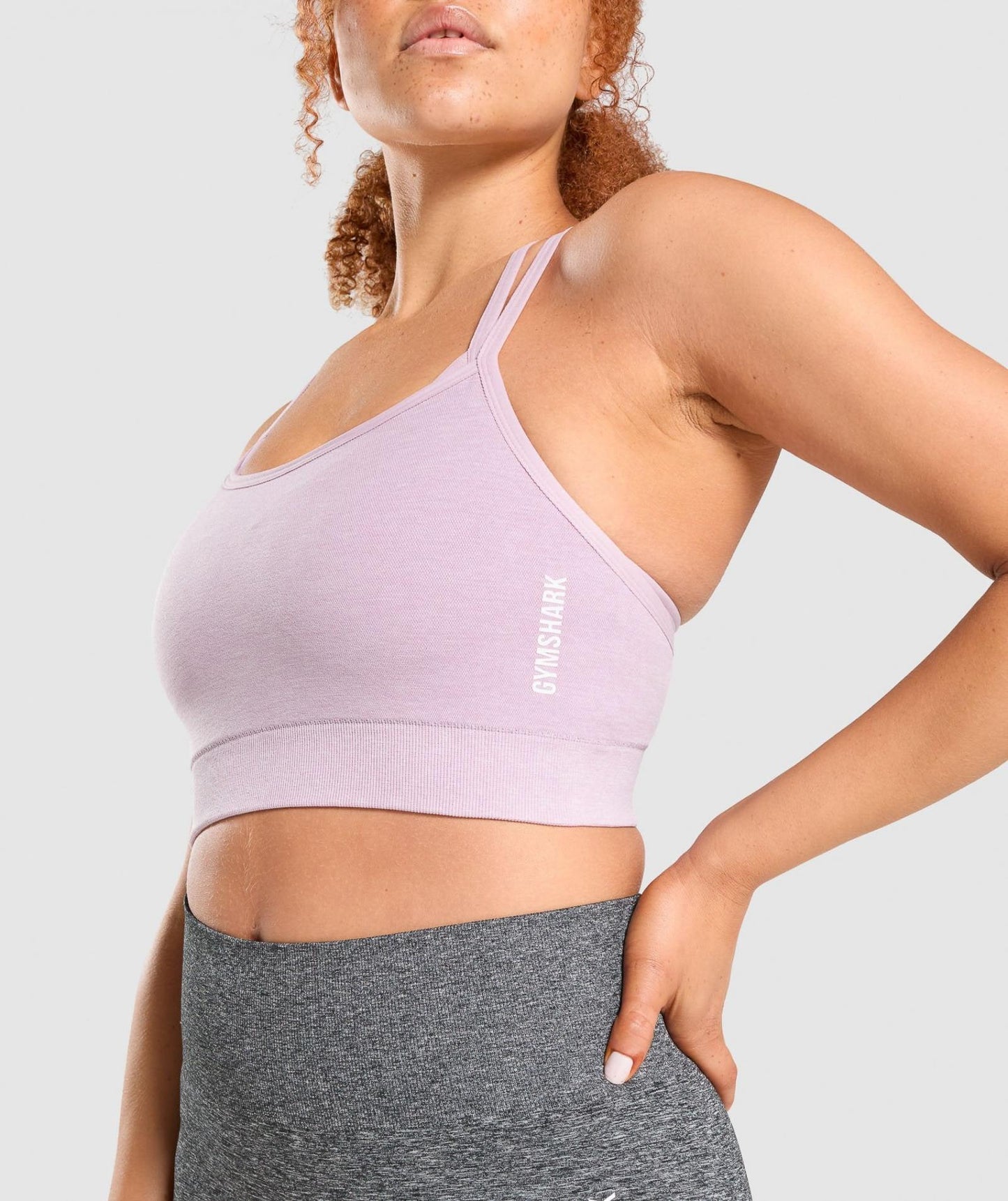 GYMSHARK ADAPT MARL SEAMLESS LIGHT PURPLE LIEMENĖLĖ