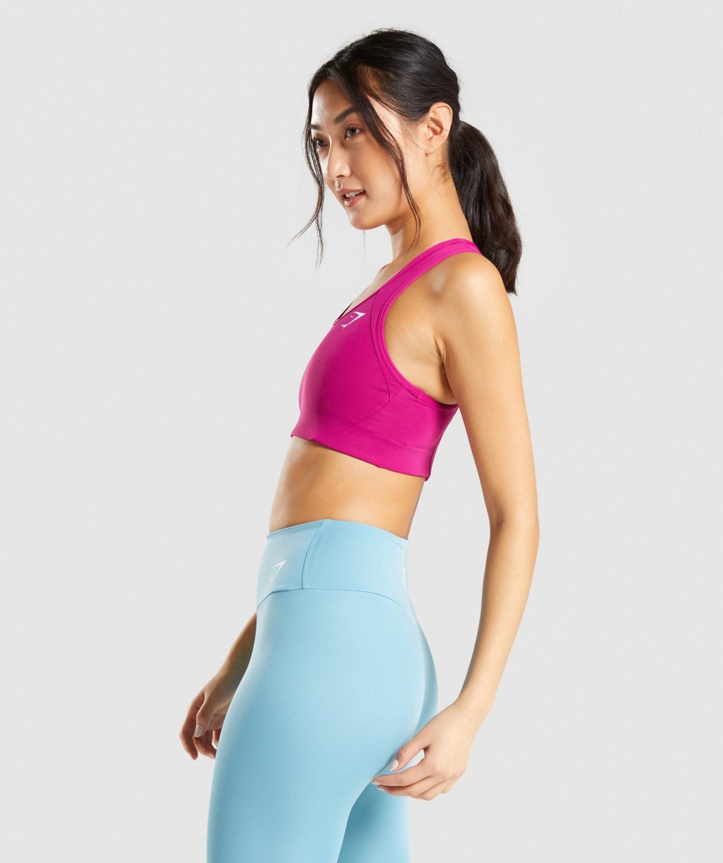 GYMSHARK ESSENTIAL RACER BACK DARK PINK LIEMENĖLĖ
