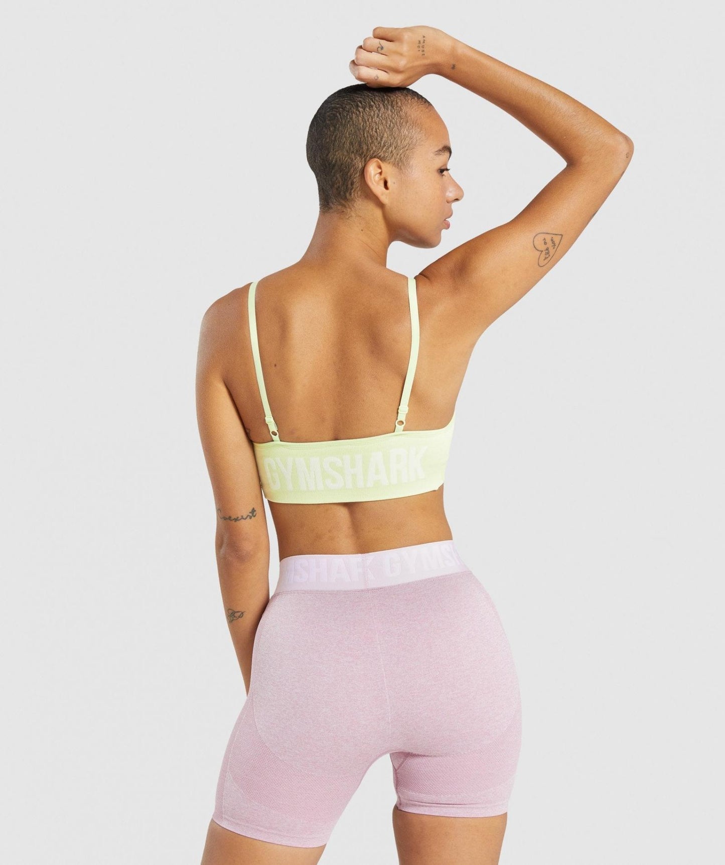 GYMSHARK FLEX STRAPPY LIGHT YELLOW LIEMENĖLĖ