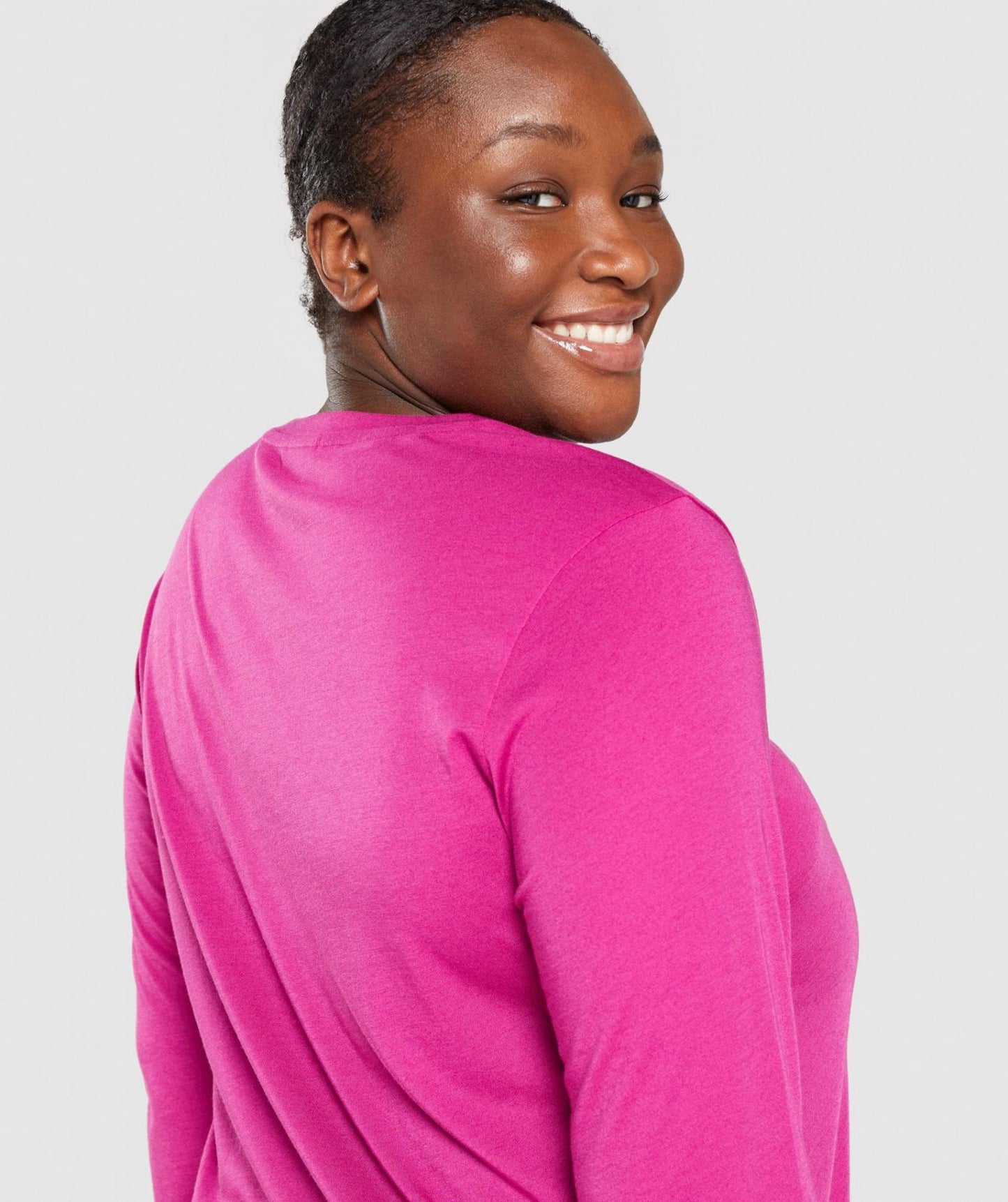 GYMSHARK TRAINING OVERSIZED PINK SPORTINĖ PALAIDINĖ